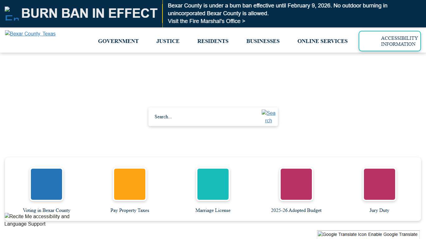 Bexar County, TX - Official Website Official Website